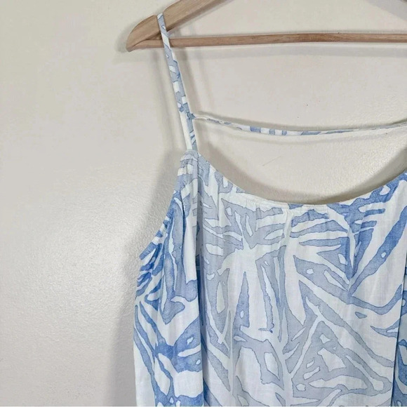 H&M Strappy Top White Blue Pattern - Picture 4 of 14